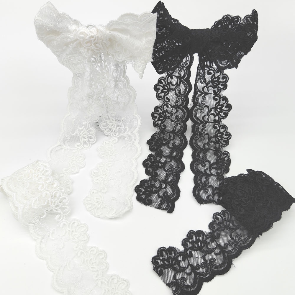 Đồ trang trí tự làm Thêu ren Trim 1Mét Vải viền ren Dùng Để May Quần Áo