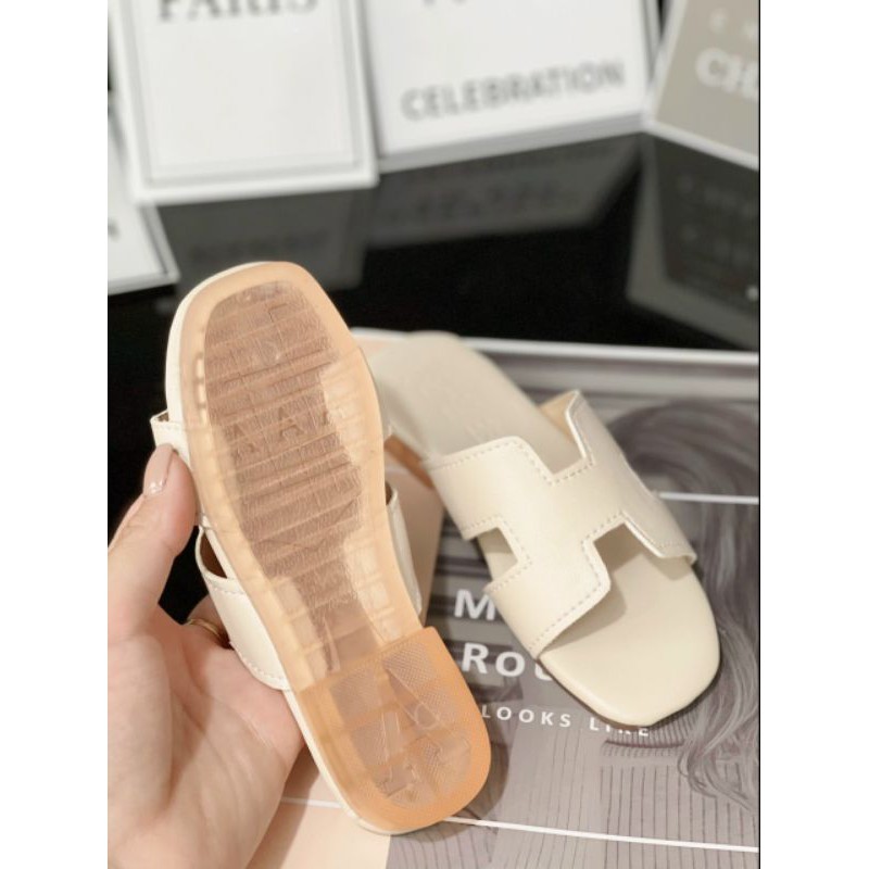 Dép HM cho bé gái da mềm đế chống trơn trượt cho bé gái