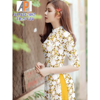 vải áo dài hoa nhí