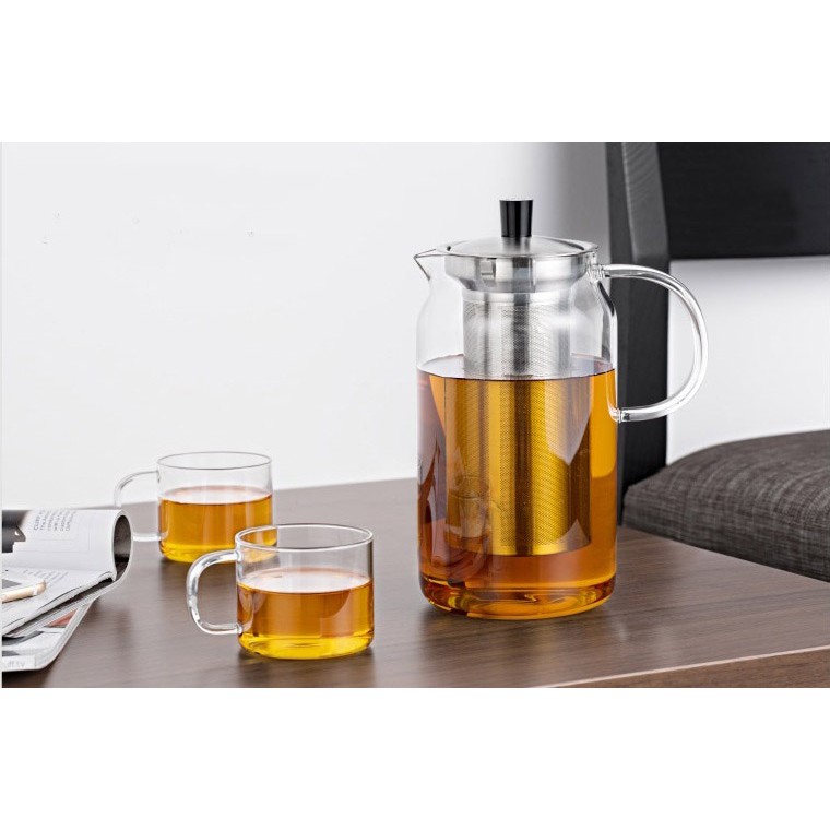 Bình lọc trà thủy tinh lõi inox 470ml - 500ml - 700ml - 900 - 1200ml