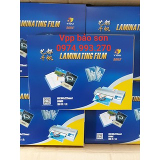 Giấy ép plastic A5 80mic, Nhựa ép plastic A5 80Mic Yidu chính hãng (hộp 100 tờ)