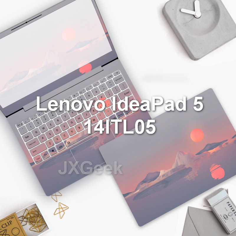Sticker 3 Mặt Họa Tiết Hoạt Hình Dễ Thương Chống Trầy Chống Thấm Nước Trang Trí laptop lenovo ideapad 5 14itl05 14 '' inch