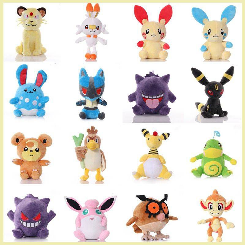 Thú nhồi bông hoạt hình Pokemon dễ thương với 34 mẫu tùy chọn