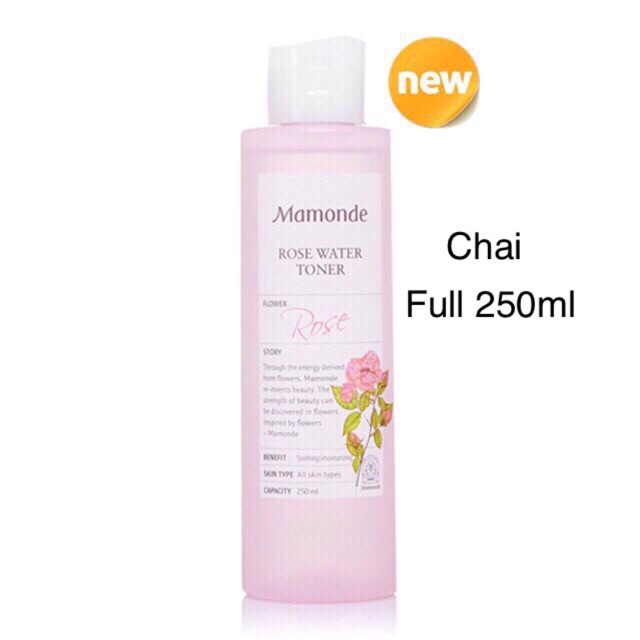 Nước Hoa Hồng Mamonde Rose 250ml | BigBuy360 - bigbuy360.vn