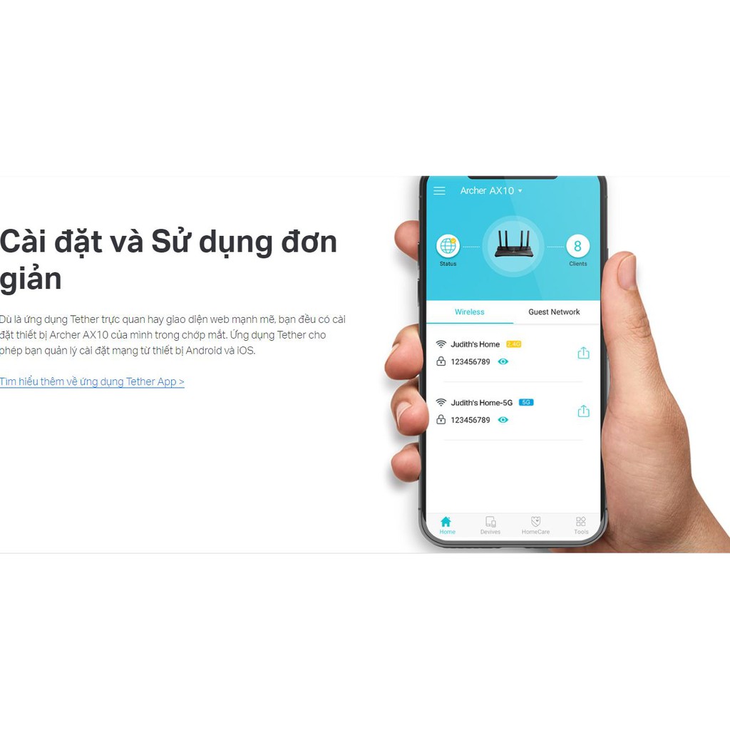 Bộ phát wifi Router Wi-Fi 6 AX1500 TP-LINK Archer AX10