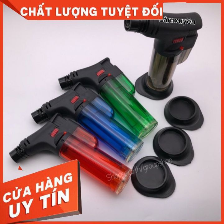 Khò gas mini Pocket Để Bàn, Bật lửa, khóa lửa rảnh tay 2 chế độ khóa  FREESHIP thiết kế độc lạ bắt mắt, siêu bền đẹp