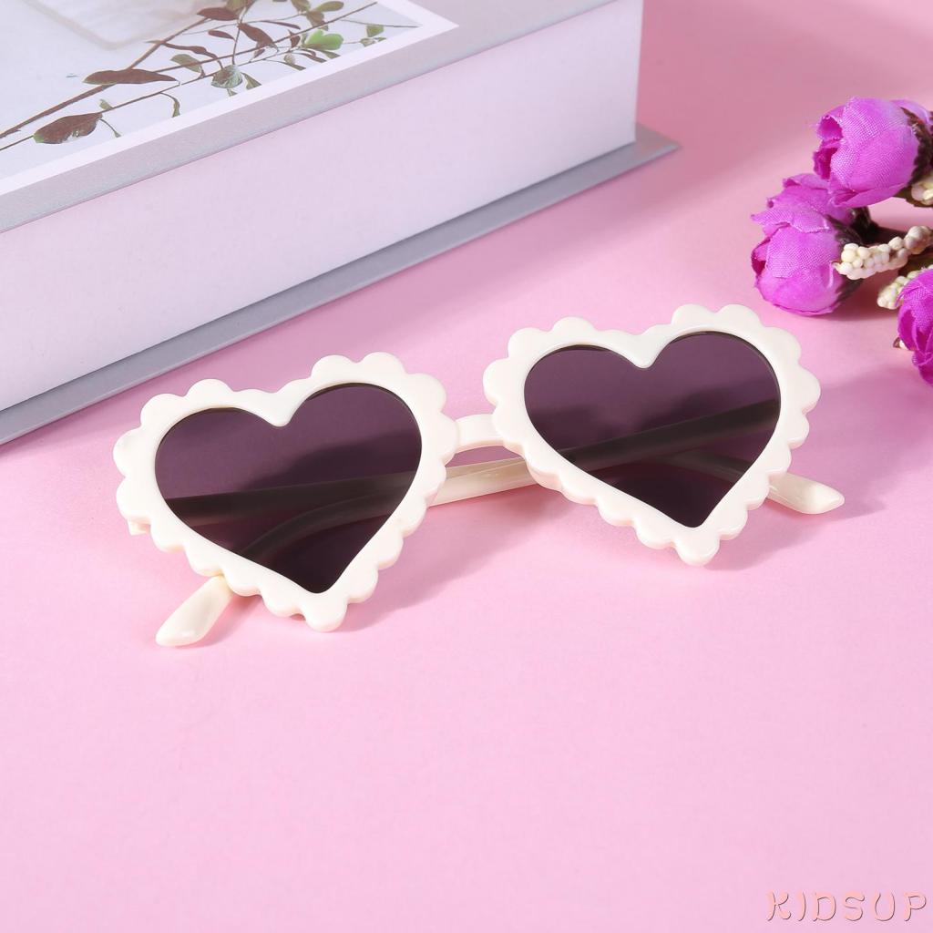 KIDSUP-Children Heart Sun Shading Sunglasses, Children Heart-Shaped Anti Ultraviolet Sunglasses, Baby Love Glasses