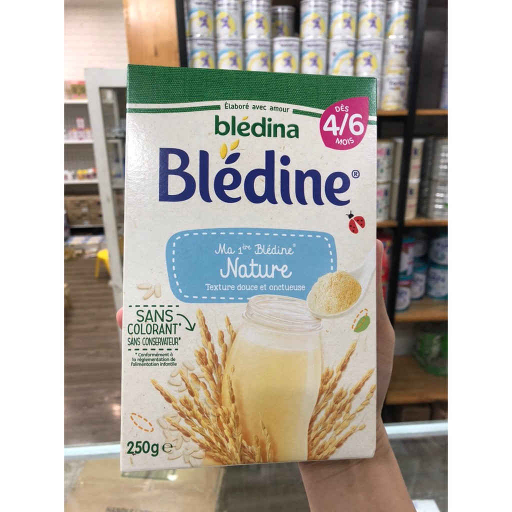 Bột sữa lắc Bledine vị tự nhiên cho bé từ 4 tháng 250g date 9/2022