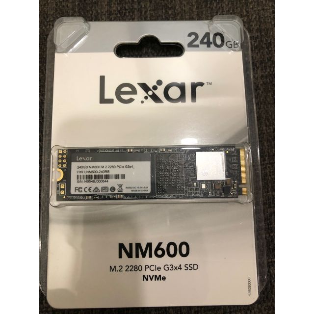 NVME SSD Ổ Cứng M2-PCIe 240GB Lexar NM600 NVMe 2280 | WebRaoVat - webraovat.net.vn