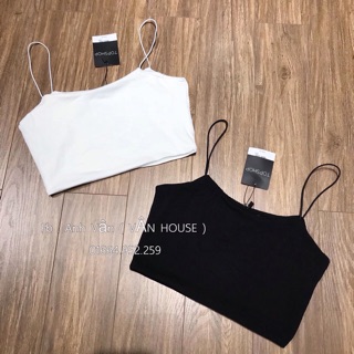Áo dây croptop sợi bún