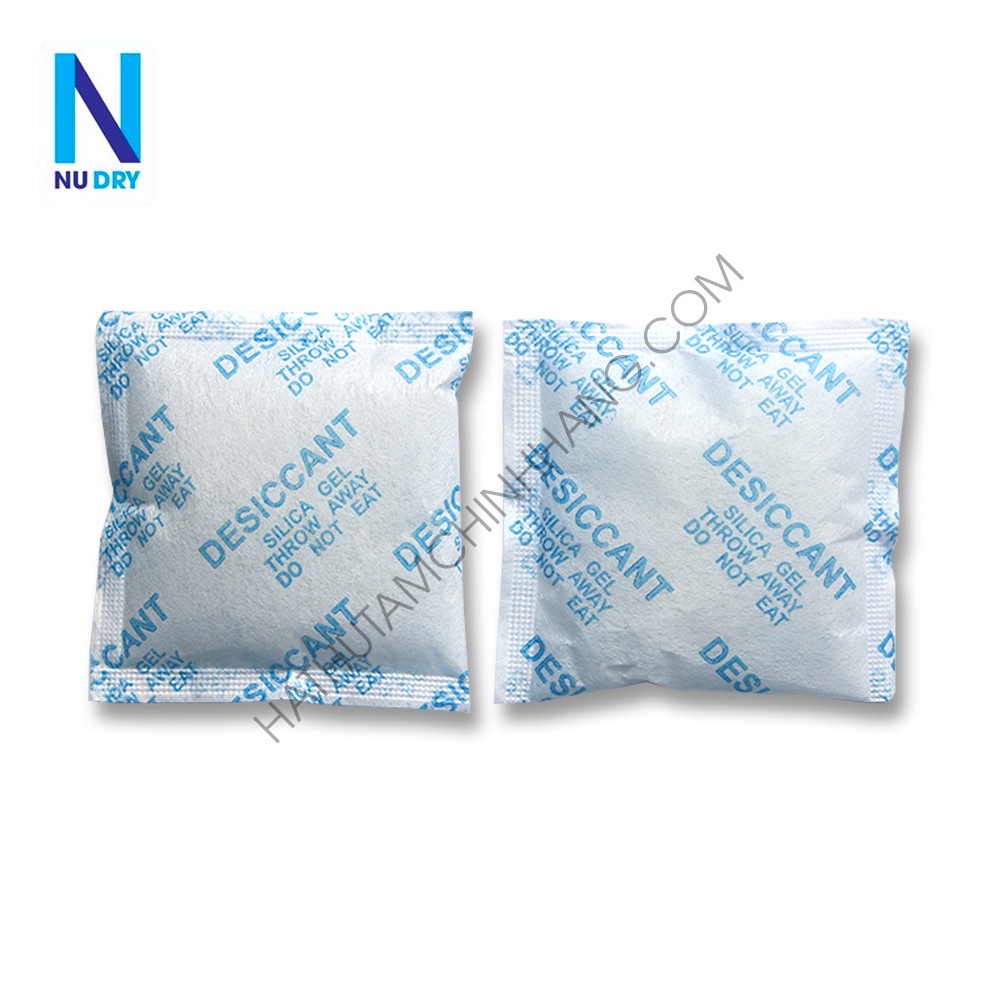Combo 50 Gói hút ẩm silica gel 20 Gram hút ẩm cho Thưc phẩm Quần áo Giày dép Máy ảnh Phòng Ngủ hoa khô NU DRY Nudry