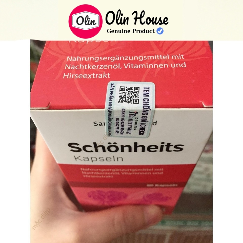 Tinh dầu hoa anh thảo Đức 60 viên - Viên uống trắng da điều hòa nội tiết tố nữ - Olin House