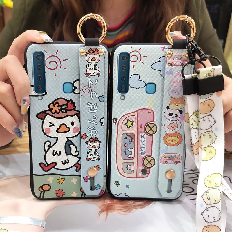 Ốp điện thoại Silicone chống bụi in hình anime dễ thương cho Samsung Galaxy A9 2018 / A9S / A920 / Sm-A920F