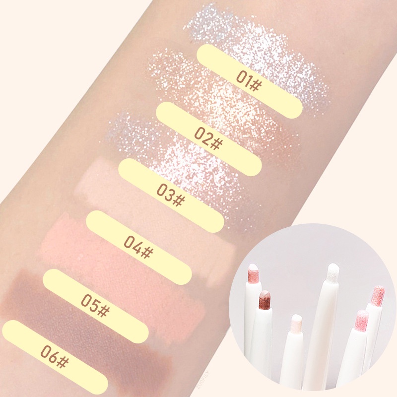 Bút trang điểm đa năng HLLR màu nhũ lấp lánh chống thấm nước trang điểm tự nhiên