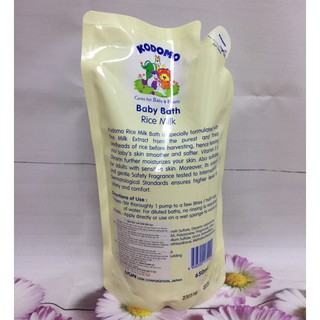 Sữa tắm Kodomo sữa gạo (túi thay thế 650ml)