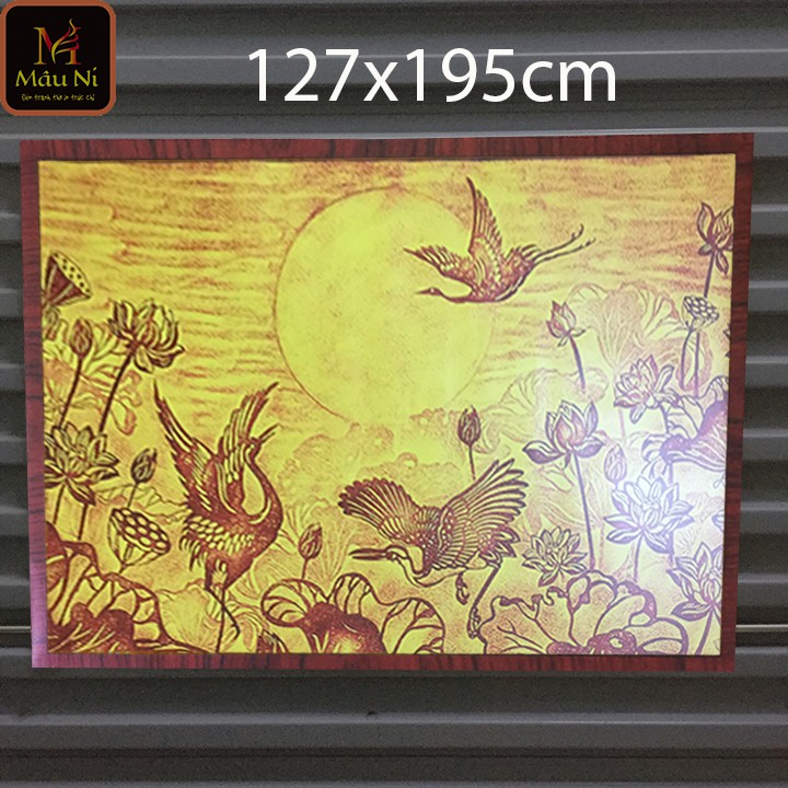 Kt - mau sen - dán phòng thờ, vách thờ, bàn thờ, tượng thờ tranh trúc chỉ in