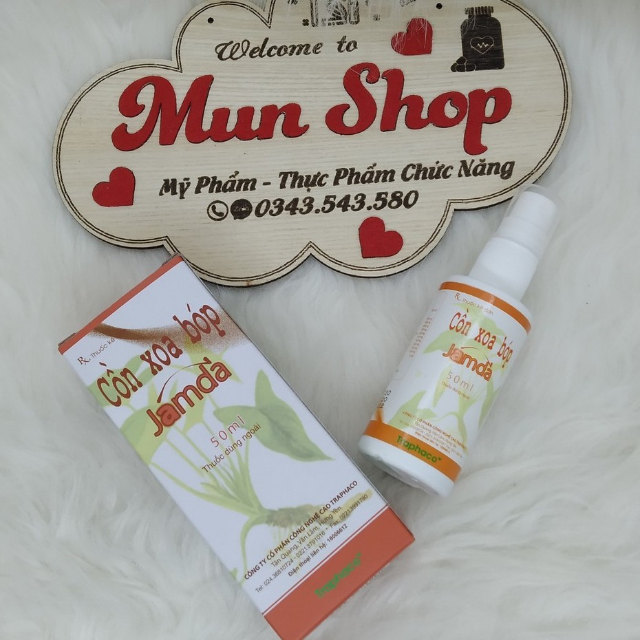 Cồn xoa bóp Jamda chai xịt 50ml
