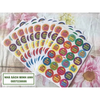 Sticker khen thưởng ( Weldone, Star, Very good...)