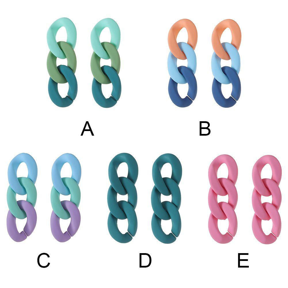 1 Khuyên Tai Acrylic Tua Rua Phong Cách Vintage Thời Trang