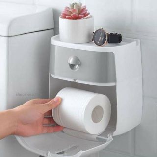 Hộp đựng giấy vệ sinh Ecoco 2 tầng cao cấp