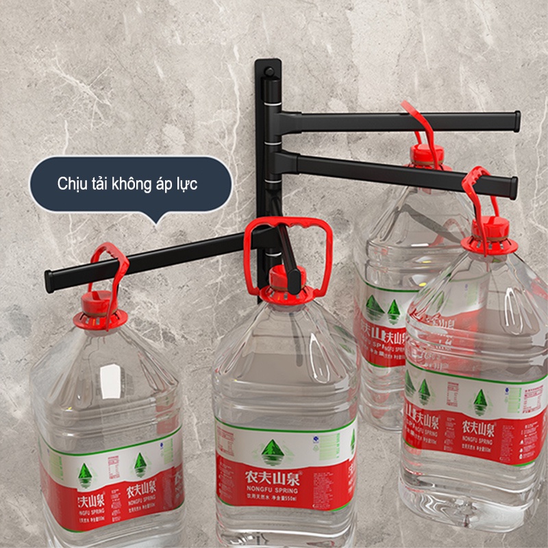Giá Đỡ Treo Khăn Xoay 180 Độ MEIDOO, Thanh Treo Khăn Bằng Nhôm Siêu Nhẹ Gắn Tường Tháo Lắp Tiện Lợi