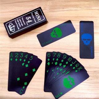 54 Card/deck New pattern Baccarat Plastic Waterproof Mini Black Playing Cards Game Texas Hold'em Poker Cards Board Games cards