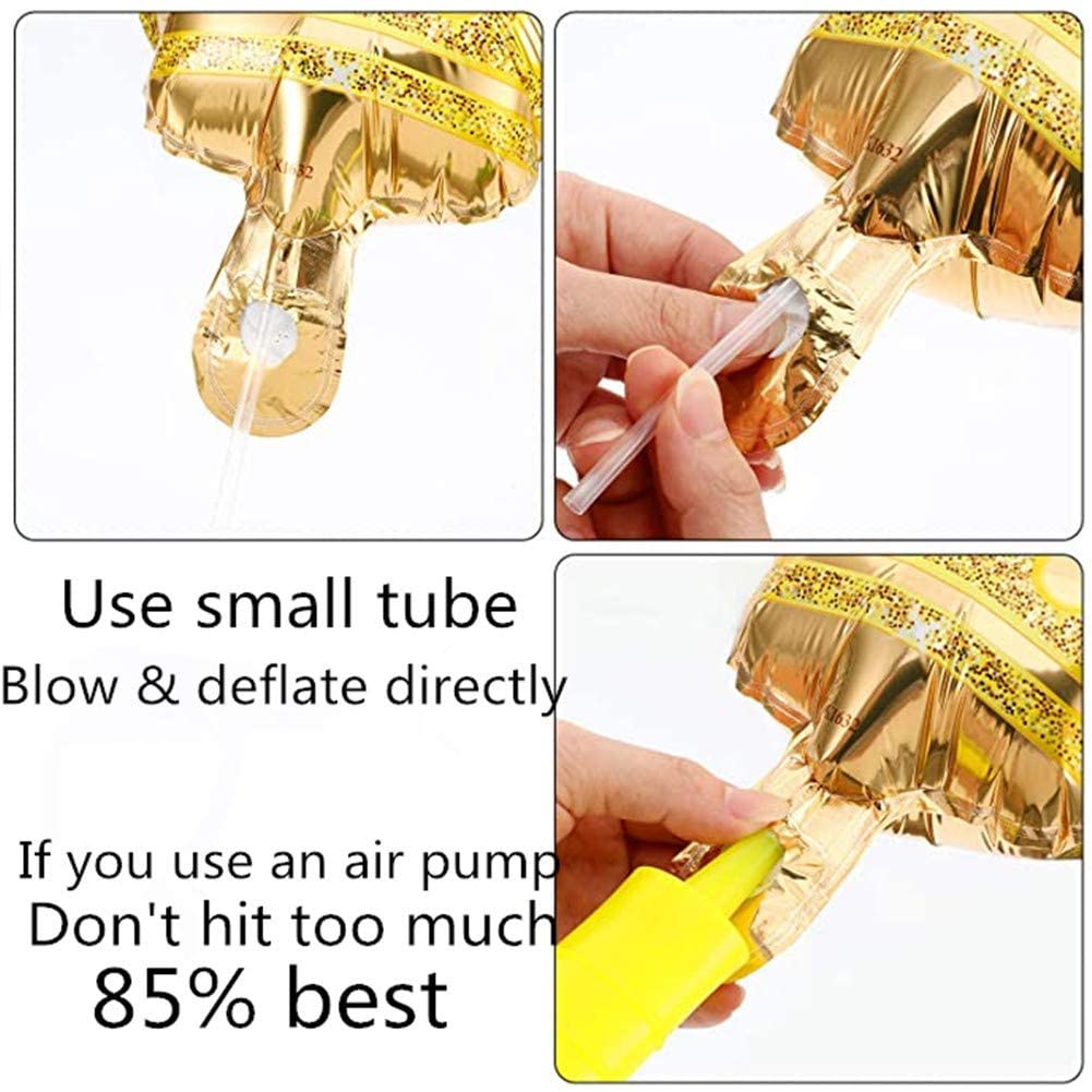Set 2 bong bóng lá nhôm hình vương miện trang trí tiệc sinh nhật cho bé 32 inch