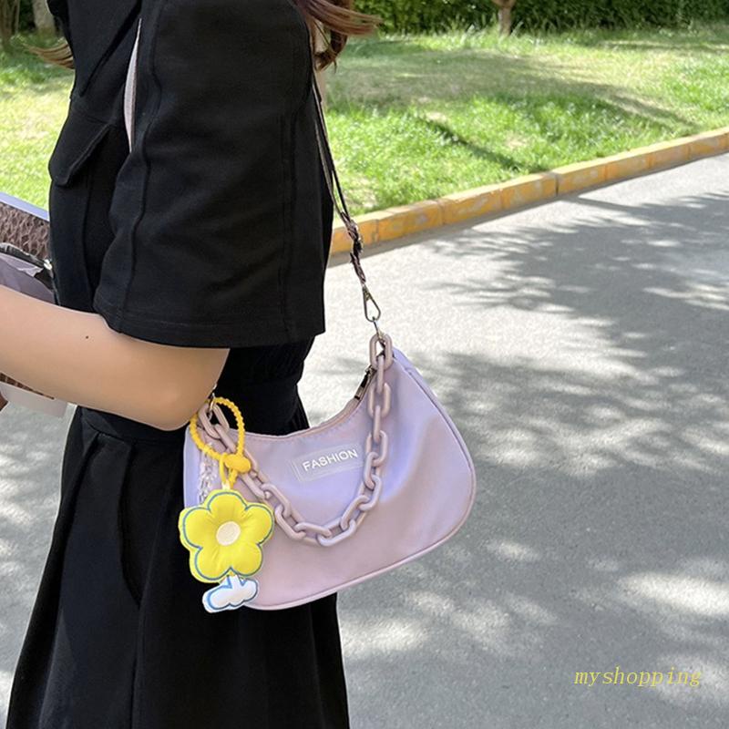 Túi Đeo Vai / Xách Tay Bằng Acrylic Phối Dây Xích Cổ Điển Có Khóa Kéo Thích Hợp Làm Quà Tặng Cho Bạn Gái