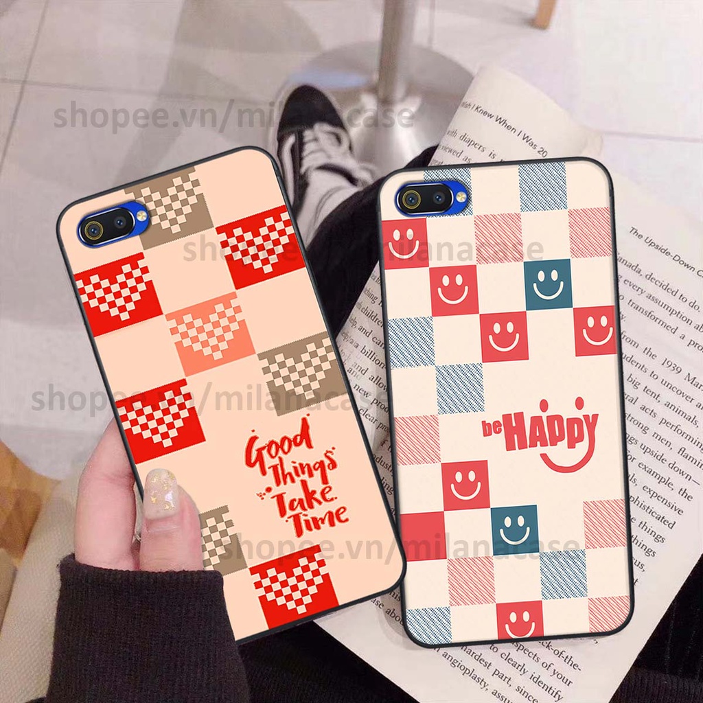 Ốp Realme C1 / C2 caro họa tiết nhiều màu sắc siêu đẹp thời trang cá tính