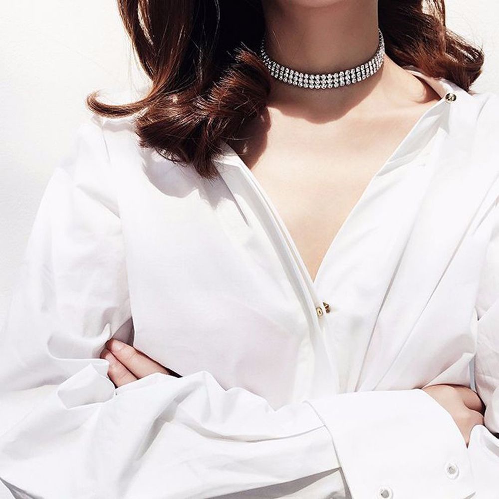 Vòng cổ choker bản rộng phong cách cổ điển cá tính dành cho nữ