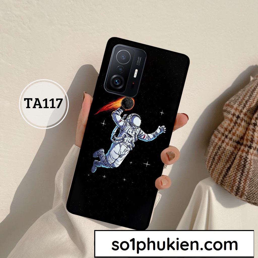 Ốp lưng Xiaomi 11T 5G - Xiaomi 11T Pro 5G (Mi 11T 5G - Mi 11T Pro 5G) dẻo in hình phi hành gia vũ trụ đáng yêu