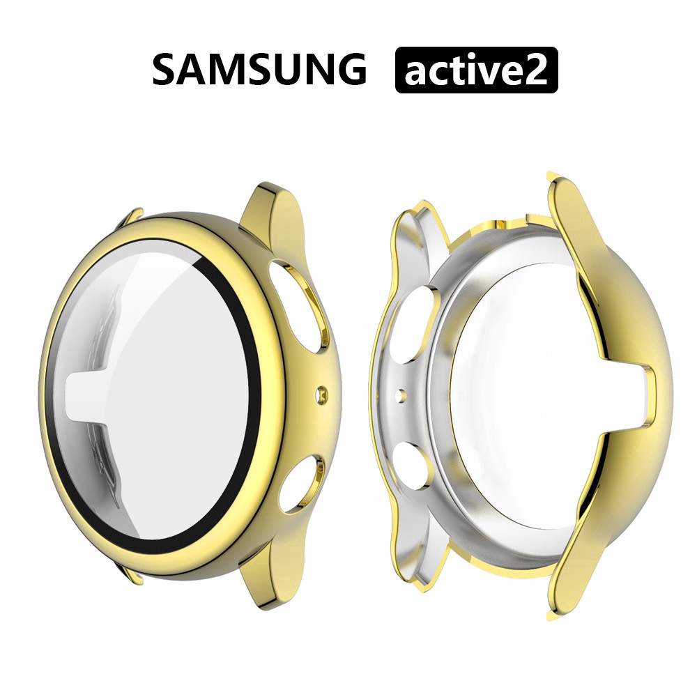 Vỏ Tích Hợp Kính Cường Lực Siêu Mỏng Bảo Vệ Màn Hình Đồng Hồ Thời Trang Cho Samsung Galaxy Watch Active 2 40mm 44mm