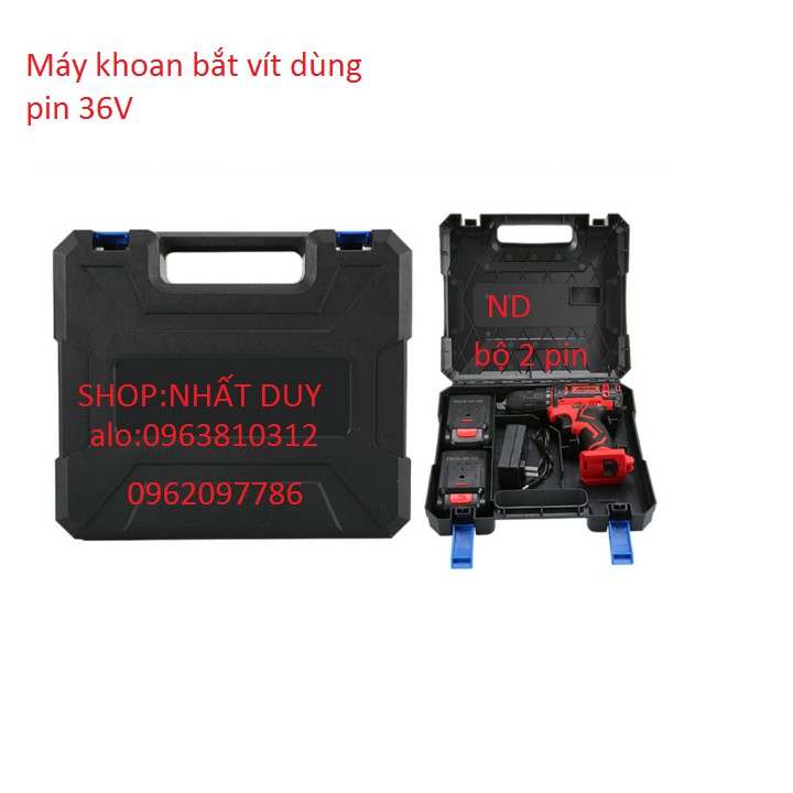 Máy khoan pin 36v 2 pin,máy khoan pin cầm tay 36v 2pin