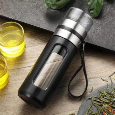 [3 Trong 1] Bình pha trà cafe nước mang đi có lõi lọc inox tiện lợi bằng thủy tinh giữ nhiệt đa năng thông minh kèm ly