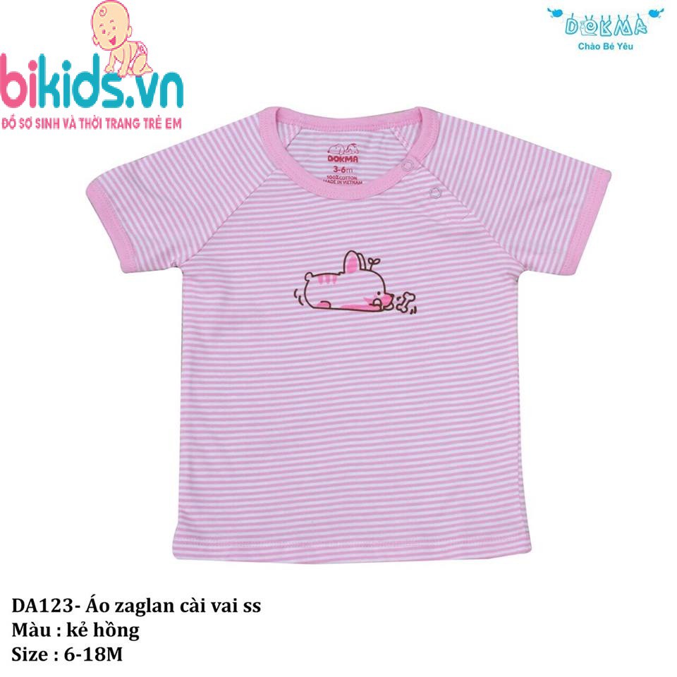 áo zaglan cài vai ss hồng 6-18m- size 6M