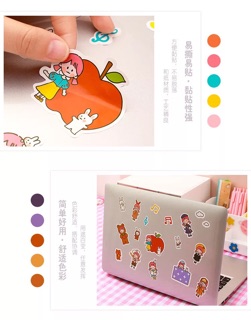 Sticker dán, sticker Túi Hơn 20 Miếng Dán Zanmoo