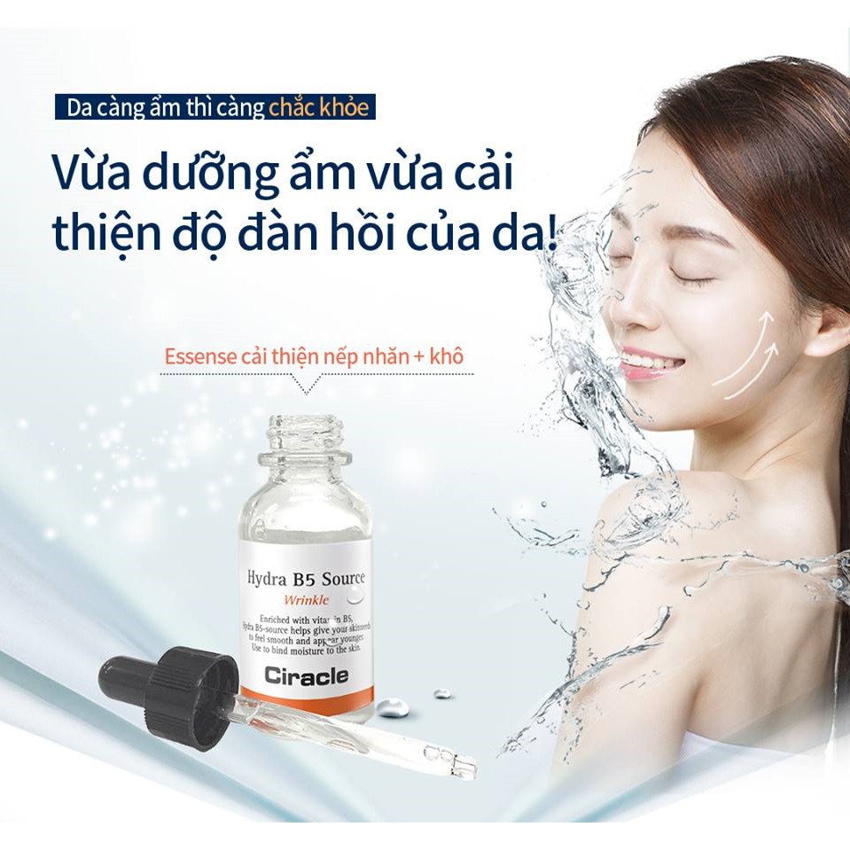 [HÀNG NHẬP KHẨU] Tinh Chất Serum Dưỡng Ẩm Phục Hồi Da Tổn Thương, Chống Lão Hóa Ciracle Hydra B5 Source 30ml