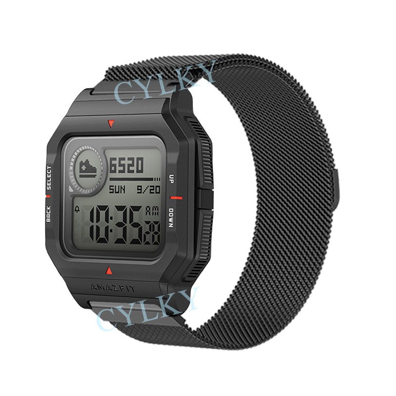 Amazfit Neo Dây Đeo Thay Thế Chất Liệu Kim Loại Thiết Kế Dạng Mắt Xích Cho