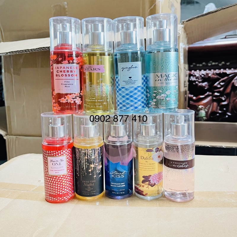 [ HCM SỈ ] Xịt thơm toàn thân Victoria Secret, bath and body works bản Trung