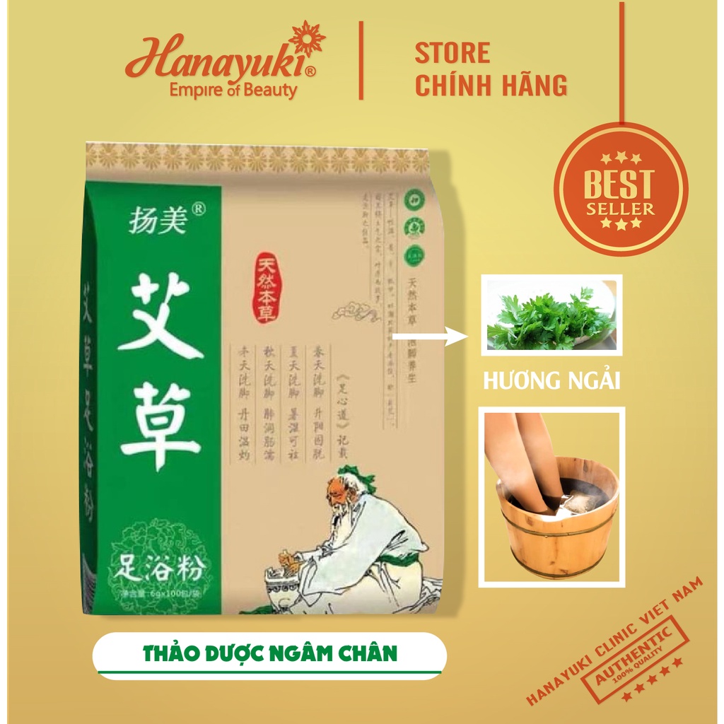 Túi 100 gói thảo dược ngâm chân thảo mộc tự nhiên, thảo dược thải độc bàn chân