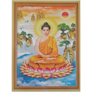 Tranh thêu phật tích ca, kích thước 50 x 70