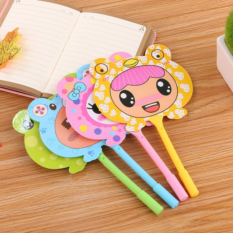 Quạt mini cầm tay nhiều hình siêu dễ thương giá rẻ 3 in 1 heo/gấu/thỏ/slime/cute/bút/bi/lợn lala17