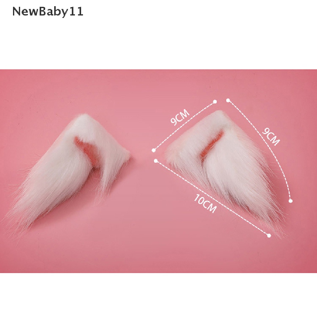 Kẹp Tóc Hình Tai Mèo Bằng Lông Nhung Phong Cách Lolita