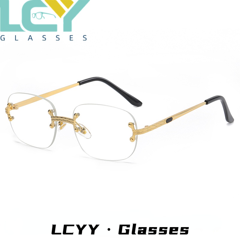 Kính Mát Gọng Kim Loại Phong Cách hip hop Thời Trang Âu Mỹ Cho Nam Và Nữ 8618