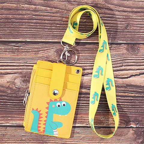 Bao đựng thẻ xe buýt hình Doraemon/ Kaws đáng yêu có dây đeo