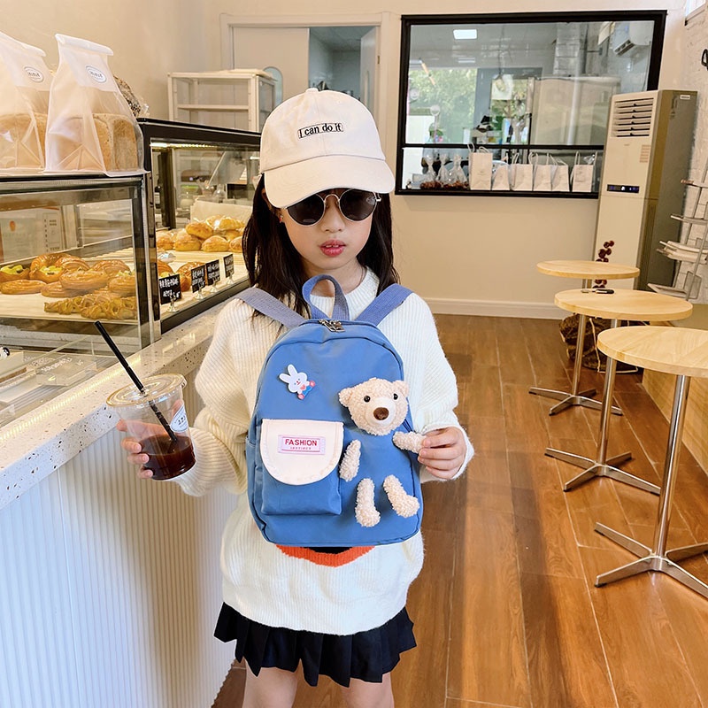 Ba Lô Đi Học Hình Gấu Dễ Thương Sức Chứa Lớn Thời Trang Mới Cho Trẻ Em Tiểu Học Bán Sỉ