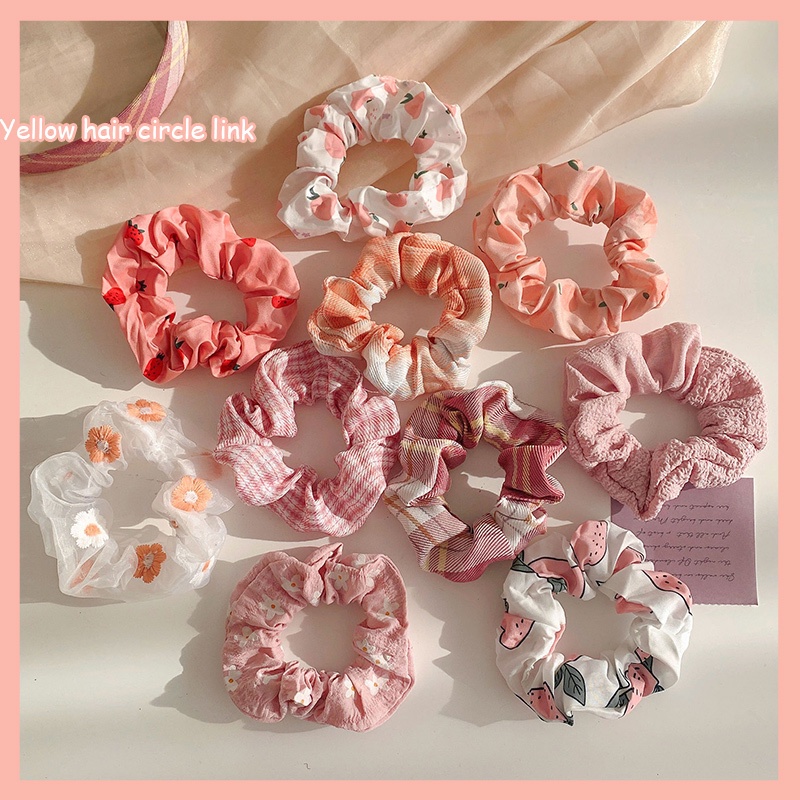 Dây Cột Tóc Đuôi Ngựa Cao Su Mềm Co Giãn Cỡ Lớn Mùa Xuân Mới Cho Nữ