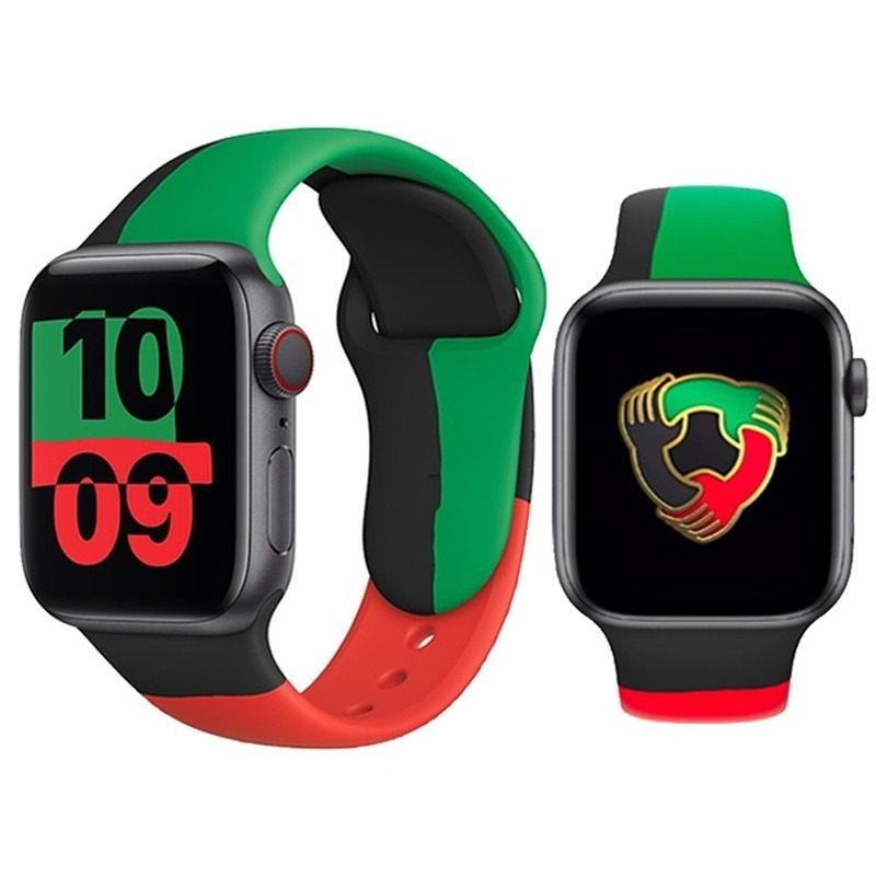 Dây đeo silicone phong cách thể thao thích hợp cho Apple Watch dòng Se 6 5 4 3 2 1 38mm 42mm