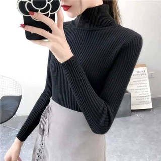 Áo len cổ lọ nữ dày đẹp_Áo len cao cổ nữ loại 1