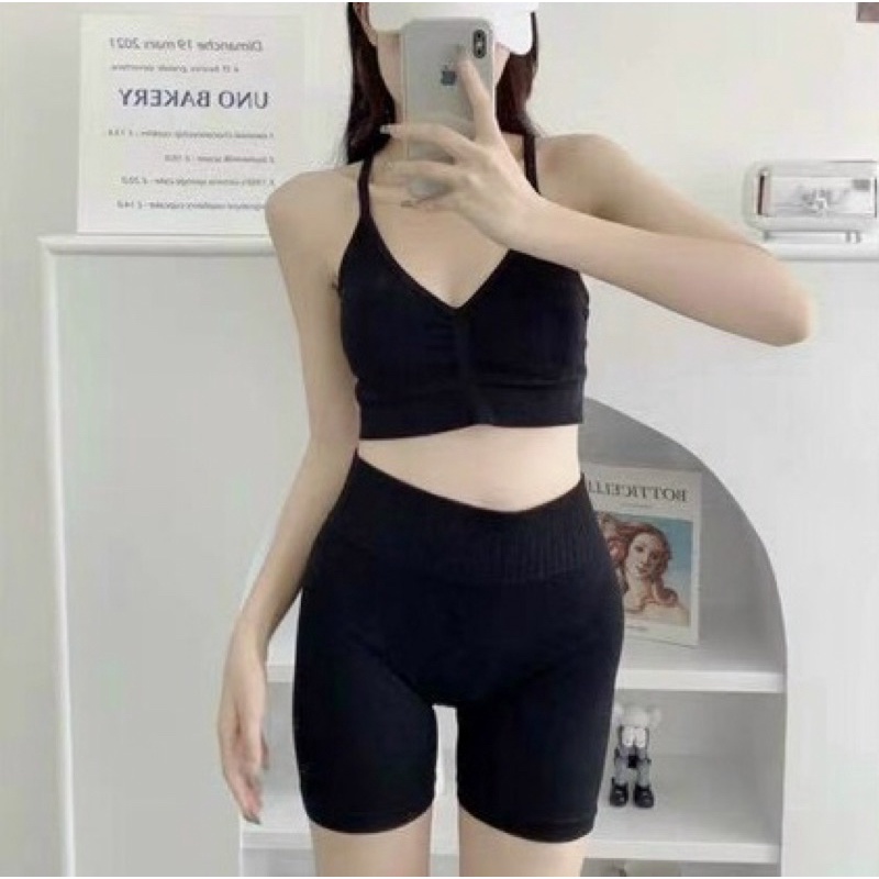 Bộ đồ ngố dệt kim đan dây nữ dễ thương